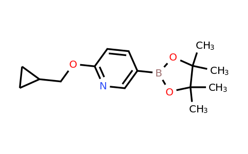 CAS 947191-69-7 | 2-(Cyclopropylmethoxy)-5-(4,4,5,5-tetramethyl-1,3,2-dioxaborolan-2-YL)pyridine