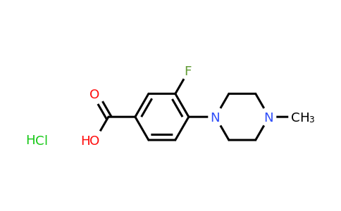 CAS 948018-60-8 | 3-Fluoro-4-(4-methylpiperazin-1-yl)benzoic acid hydrochloride