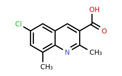 CAS 948289-26-7 | 6-Chloro-2,8-dimethylquinoline-3-carboxylic acid