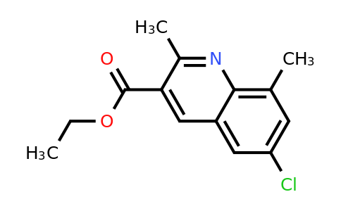 CAS 948289-32-5 | 6-Chloro-2,8-dimethylquinoline-3-carboxylic acid ethyl ester