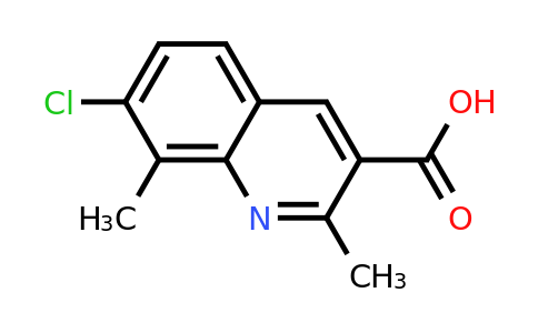 CAS 948290-22-0 | 7-Chloro-2,8-dimethylquinoline-3-carboxylic acid