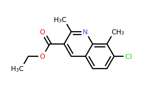 CAS 948290-28-6 | 7-Chloro-2,8-dimethylquinoline-3-carboxylic acid ethyl ester