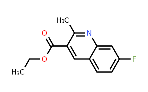 CAS 948290-76-4 | 7-Fluoro-2-methylquinoline-3-carboxylic acid ethyl ester