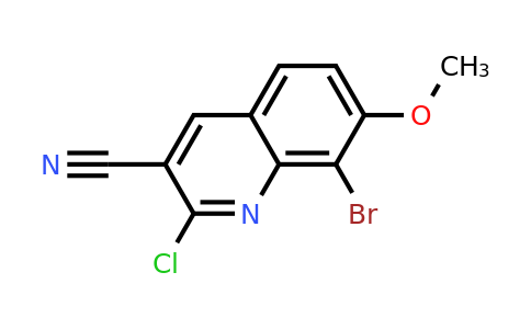 CAS 948291-24-5 | 8-Bromo-2-chloro-7-methoxyquinoline-3-carbonitrile