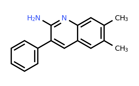CAS 948292-92-0 | 2-Amino-6,7-dimethyl-3-phenylquinoline