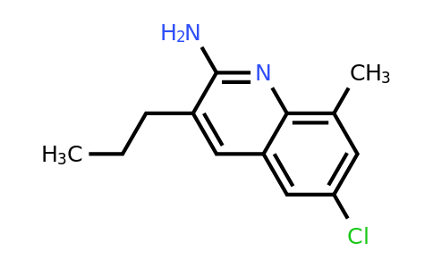 CAS 948293-52-5 | 2-Amino-6-chloro-8-methyl-3-propylquinoline