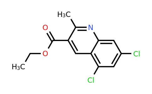 CAS 948293-72-9 | 5,7-Dichloro-2-methylquinoline-3-carboxylic acid ethyl ester