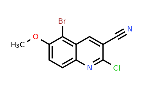 CAS 948294-04-0 | 5-Bromo-2-chloro-6-methoxyquinoline-3-carbonitrile