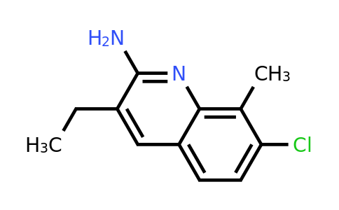 CAS 948294-08-4 | 2-Amino-7-chloro-3-ethyl-8-methylquinoline