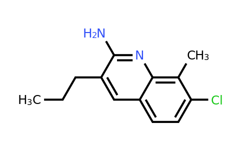 CAS 948294-17-5 | 2-Amino-7-chloro-8-methyl-3-propylquinoline