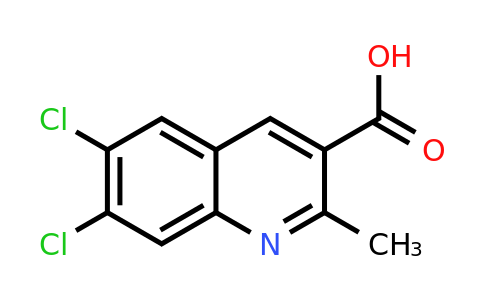 CAS 948294-30-2 | 6,7-Dichloro-2-methylquinoline-3-carboxylic acid