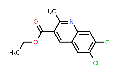 CAS 948294-33-5 | 6,7-Dichloro-2-methylquinoline-3-carboxylic acid ethyl ester