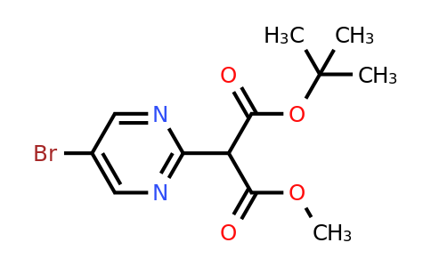 CAS 948594-79-4 | 1-tert-Butyl 3-methyl 2-(5-bromopyrimidin-2-yl)malonate