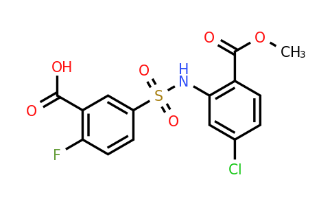 CAS 949760-08-1 | 5-{[5-chloro-2-(methoxycarbonyl)phenyl]sulfamoyl}-2-fluorobenzoic acid
