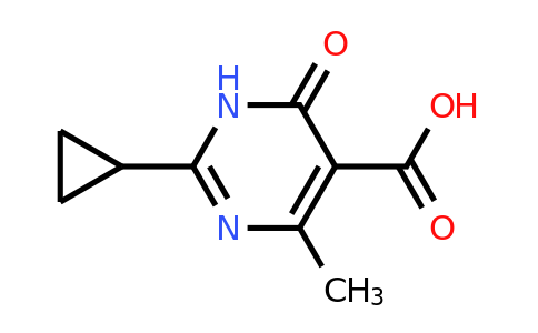 CAS 950148-98-8 | 2-Cyclopropyl-4-methyl-6-oxo-1,6-dihydropyrimidine-5-carboxylic acid