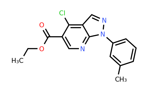 CAS 951624-03-6 | Ethyl 4-chloro-1-(m-tolyl)-1H-pyrazolo[3,4-b]pyridine-5-carboxylate