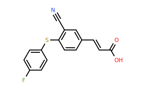 CAS 951624-12-7 | (E)-3-(3-Cyano-4-((4-fluorophenyl)thio)phenyl)acrylic acid