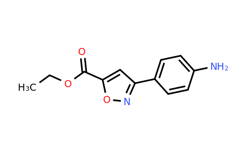 CAS 951626-03-2 | 3-(4-Amino-phenyl)-isoxazole-5-carboxylic acid ethyl ester