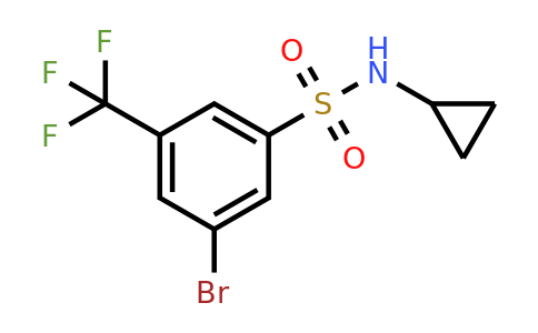 CAS 951884-61-0 | 3-Bromo-N-cyclopropyl-5-(trifluoromethyl)benzenesulfonamide