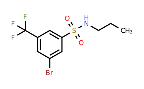 CAS 951884-67-6 | 3-Bromo-N-propyl-5-(trifluoromethyl)benzenesulfonamide