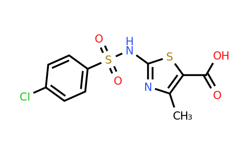 CAS 951921-89-4 | 2-(4-Chlorophenylsulfonamido)-4-methylthiazole-5-carboxylic acid