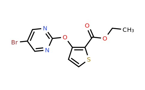 CAS 952182-83-1 | Ethyl 3-((5-bromopyrimidin-2-yl)oxy)thiophene-2-carboxylate