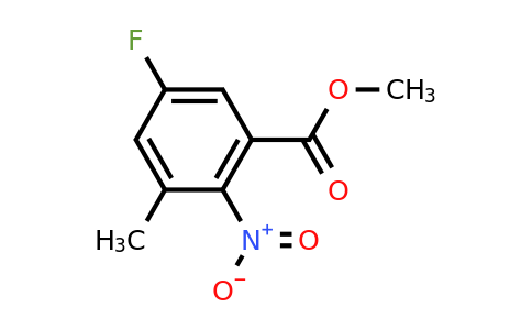 CAS 952479-97-9 | methyl 5-fluoro-3-methyl-2-nitrobenzoate