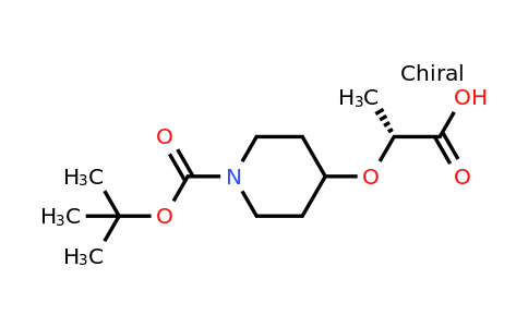 CAS 952486-64-5 | (R)-2-((1-(tert-Butoxycarbonyl)piperidin-4-yl)oxy)propanoic acid