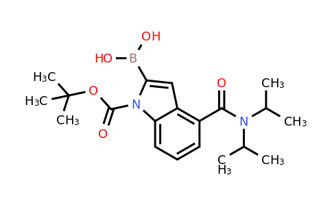 CAS 953411-04-6 | [4-[di(propan-2-yl)carbamoyl]-1-[(2-methylpropan-2-yl)oxycarbonyl]indol-2-yl]boronic acid