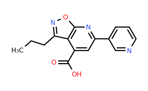 CAS 953716-89-7 | 3-Propyl-6-(pyridin-3-yl)-[1,2]oxazolo[5,4-b]pyridine-4-carboxylic acid