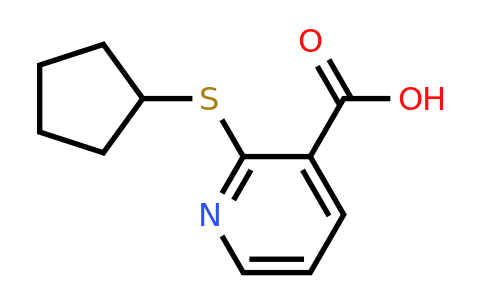 CAS 953721-41-0 | 2-(Cyclopentylsulfanyl)pyridine-3-carboxylic acid
