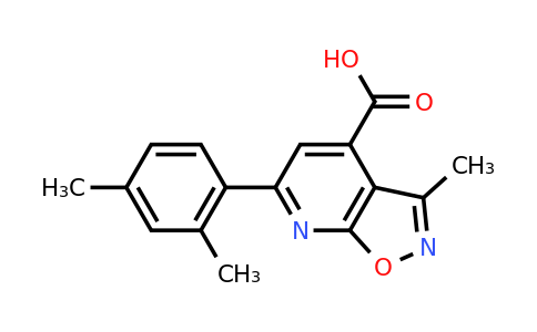 CAS 953731-77-6 | 6-(2,4-Dimethylphenyl)-3-methyl-[1,2]oxazolo[5,4-b]pyridine-4-carboxylic acid