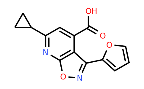 CAS 953735-59-6 | 6-Cyclopropyl-3-(furan-2-yl)-[1,2]oxazolo[5,4-b]pyridine-4-carboxylic acid