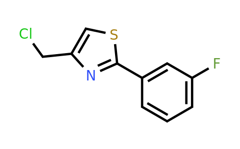 CAS 953736-97-5 | 4-(Chloromethyl)-2-(3-fluorophenyl)-1,3-thiazole