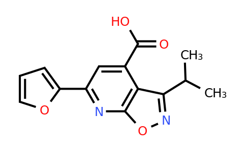 CAS 953738-43-7 | 6-(Furan-2-yl)-3-(propan-2-yl)-[1,2]oxazolo[5,4-b]pyridine-4-carboxylic acid