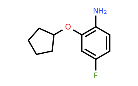 CAS 953740-21-1 | 2-(cyclopentyloxy)-4-fluoroaniline