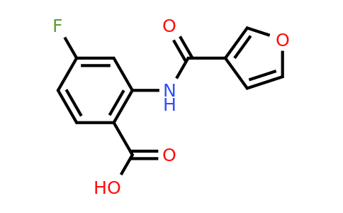 CAS 953742-26-2 | 4-Fluoro-2-(furan-3-amido)benzoic acid
