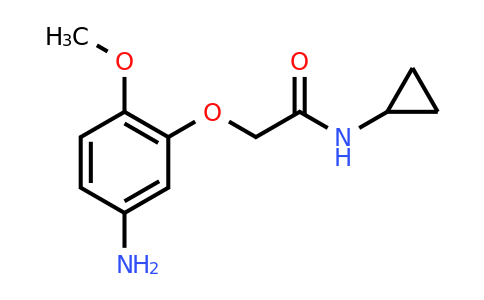 CAS 953746-58-2 | 2-(5-Amino-2-methoxyphenoxy)-N-cyclopropylacetamide