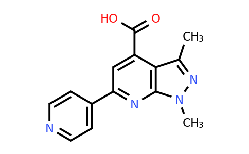 CAS 953747-89-2 | 1,3-dimethyl-6-(pyridin-4-yl)-1H-pyrazolo[3,4-b]pyridine-4-carboxylic acid