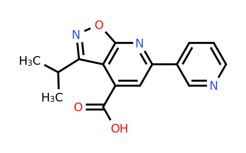 CAS 953748-25-9 | 3-(Propan-2-yl)-6-(pyridin-3-yl)-[1,2]oxazolo[5,4-b]pyridine-4-carboxylic acid