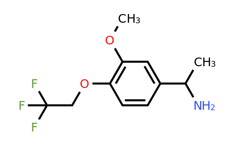 CAS 953750-89-5 | 1-[3-Methoxy-4-(2,2,2-trifluoroethoxy)phenyl]ethan-1-amine