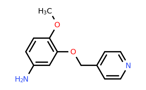 CAS 953753-02-1 | 4-Methoxy-3-(pyridin-4-ylmethoxy)aniline
