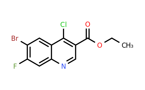 CAS 953803-84-4 | Ethyl 6-bromo-4-chloro-7-fluoroquinoline-3-carboxylate