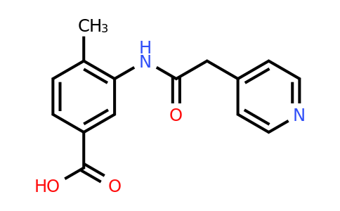 CAS 953885-10-4 | 4-Methyl-3-[2-(pyridin-4-yl)acetamido]benzoic acid