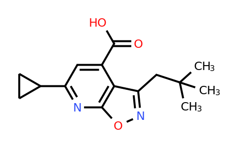 CAS 953891-08-2 | 6-Cyclopropyl-3-(2,2-dimethylpropyl)-[1,2]oxazolo[5,4-b]pyridine-4-carboxylic acid