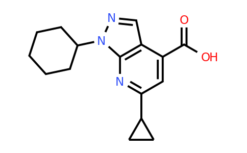 CAS 953891-37-7 | 1-Cyclohexyl-6-cyclopropyl-1H-pyrazolo[3,4-b]pyridine-4-carboxylic acid
