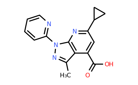 CAS 953891-57-1 | 6-Cyclopropyl-3-methyl-1-(pyridin-2-yl)-1H-pyrazolo[3,4-b]pyridine-4-carboxylic acid