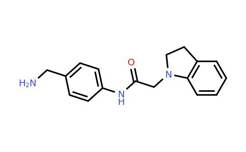 CAS 953892-33-6 | N-[4-(Aminomethyl)phenyl]-2-(2,3-dihydro-1H-indol-1-yl)acetamide