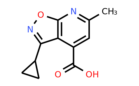 CAS 953897-53-5 | 3-Cyclopropyl-6-methyl-[1,2]oxazolo[5,4-b]pyridine-4-carboxylic acid