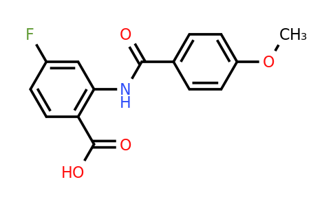 CAS 953897-72-8 | 4-Fluoro-2-(4-methoxybenzamido)benzoic acid